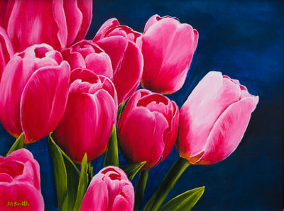 Pretty in Pink (Painting by Debbie Smith)